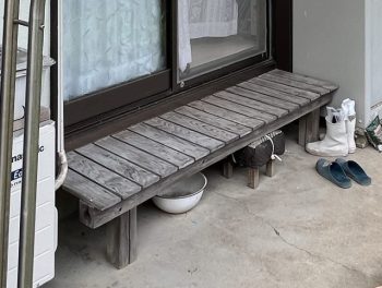 ウッドデッキ側